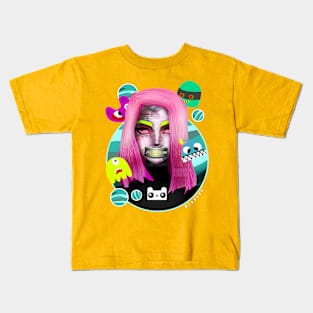 hanna lee chin abstract Kids T-Shirt